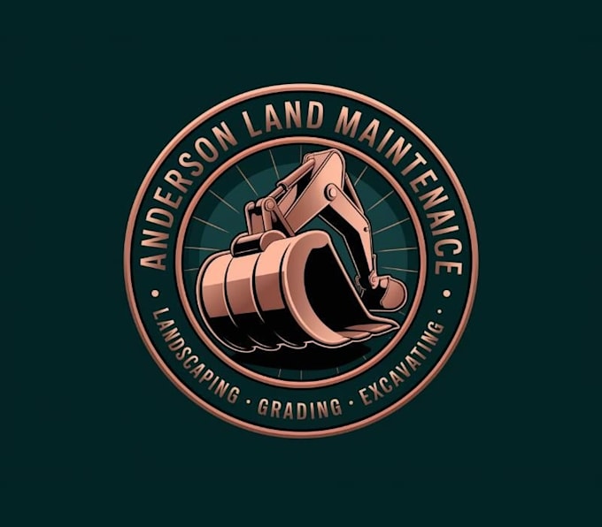design professional excavating logo in illustrator design