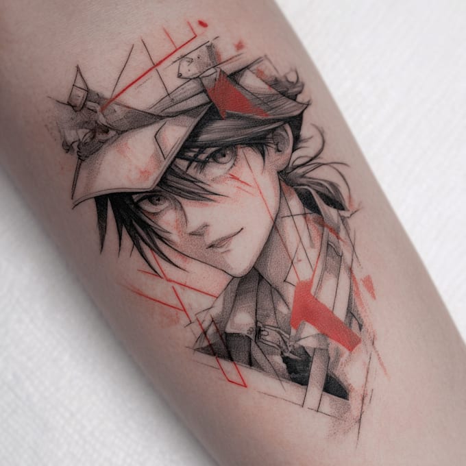 make anime tattoo design