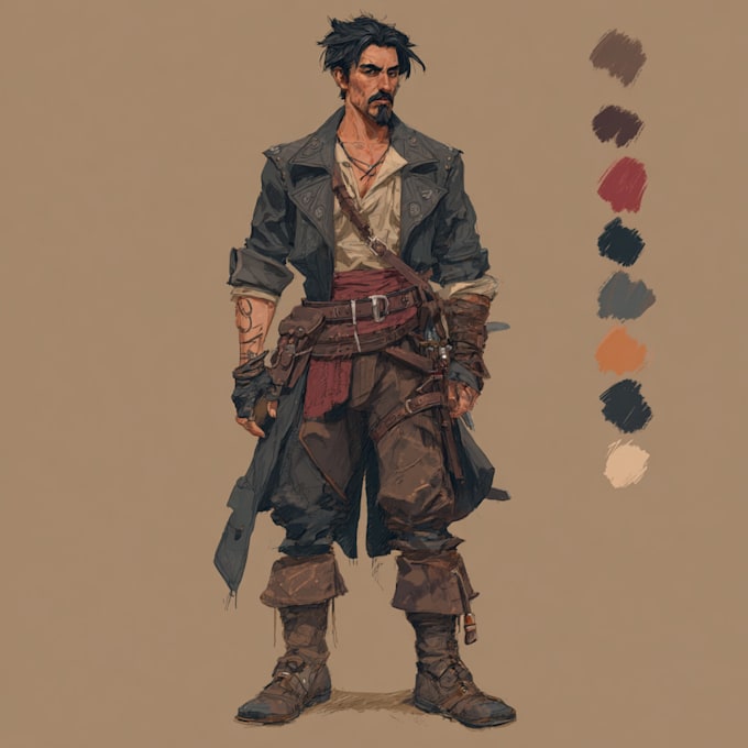 do dnd character art illustration or game character art