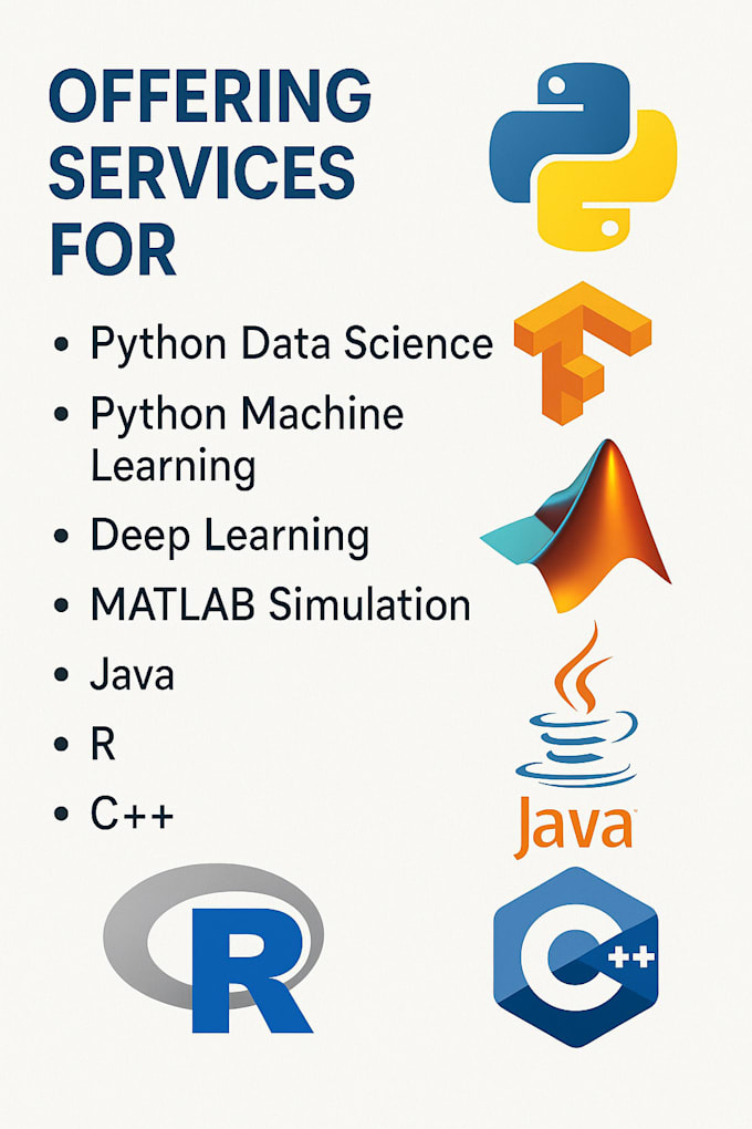 do matlab python java cpp and  computer science projects