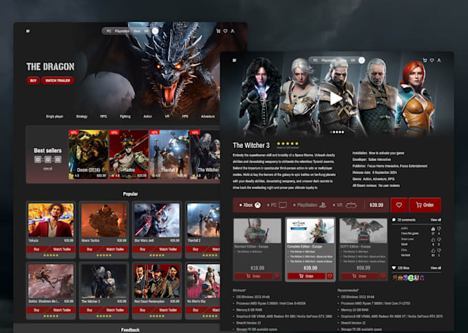 design figma website pages, UI UX, responsive landing page