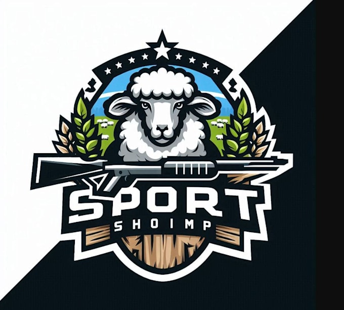 create esport farm sheep logo