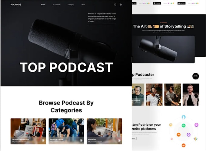 develop squarespace radio music portfolio website artist dj website design