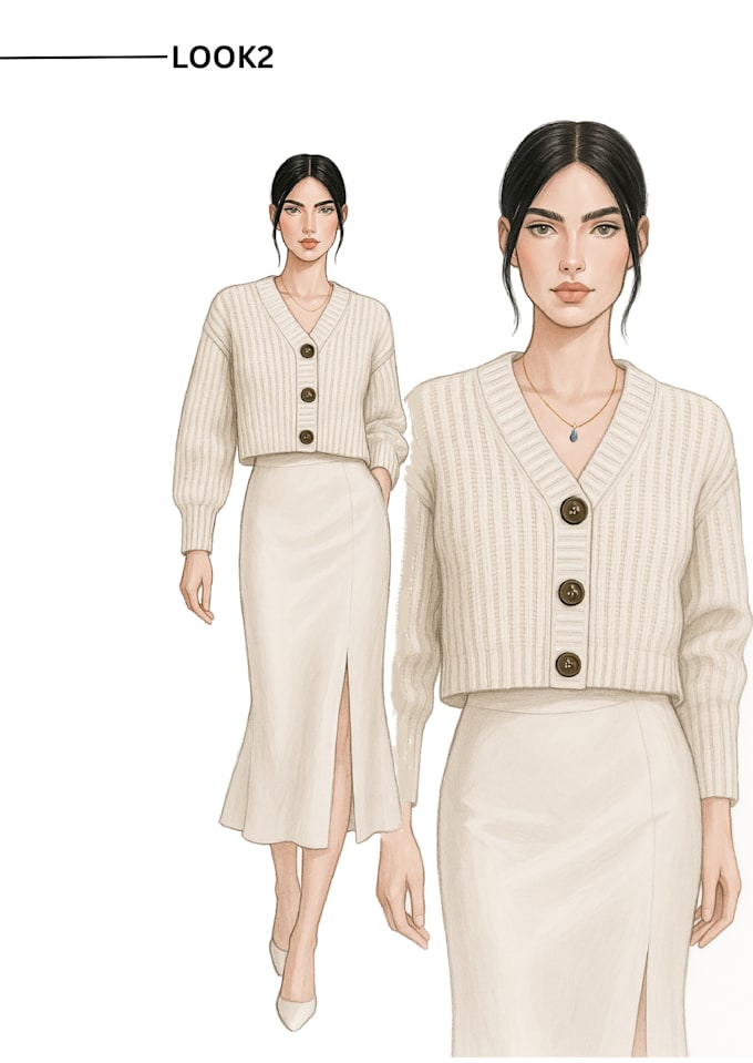 create professional fashion illustrations or sketches