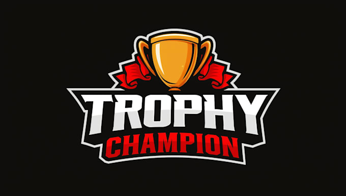 make a high quality gaming trophy mascot logo  in 12 hours