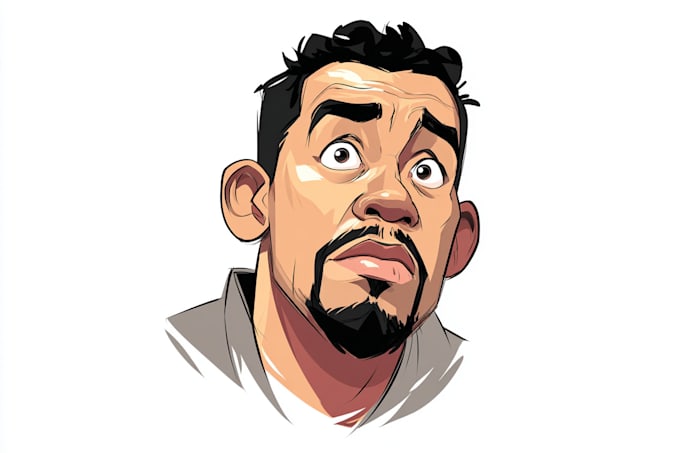draw a cartoon vector portrait from your photo