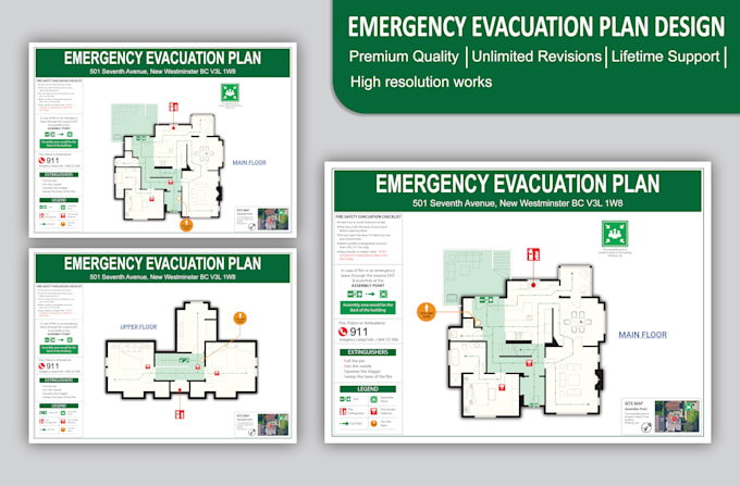 create a fire emergency evacuation and exit plan