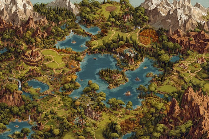 draw fantasy map for your fictional world