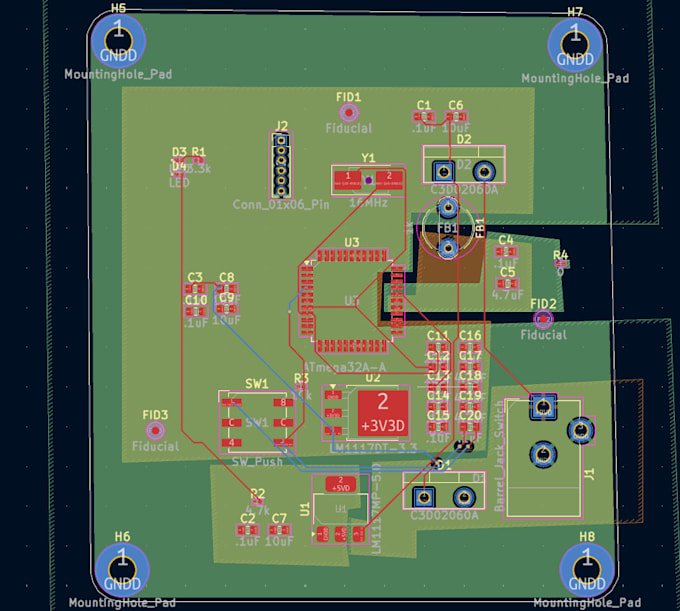 do multilayers pcb layout , schematic diagram and gerber files