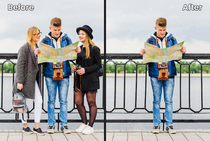 remove object, remove people, unwanted object remove person from photo
