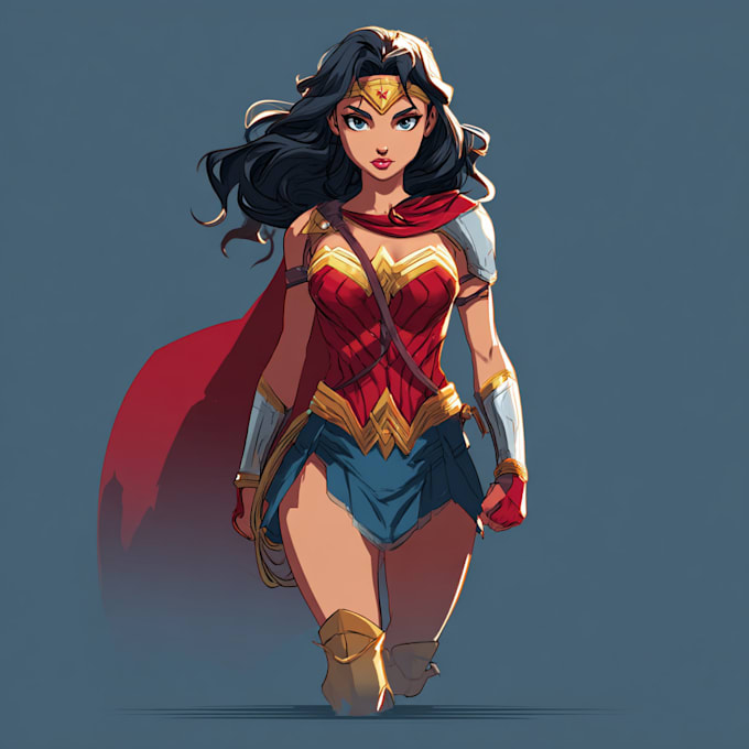 draw superhero character for you