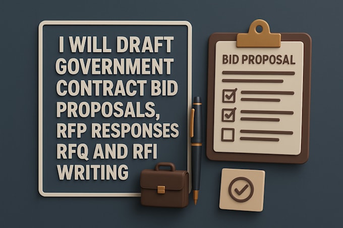 write government contract bid proposals, rfp responses, rfq and rfi writing