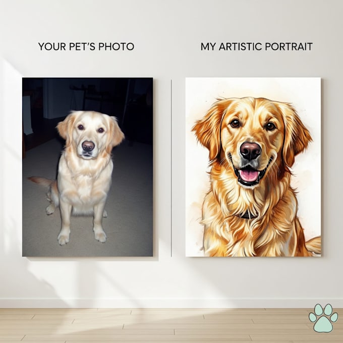 create custom pet portraits from your photos