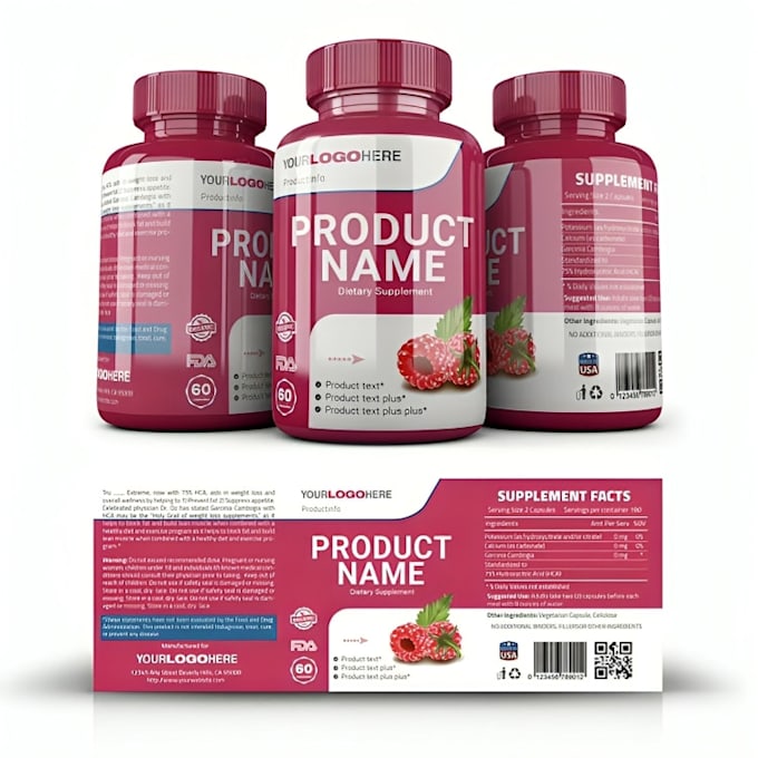 Design product packaging box design, box label design with mockup by ...