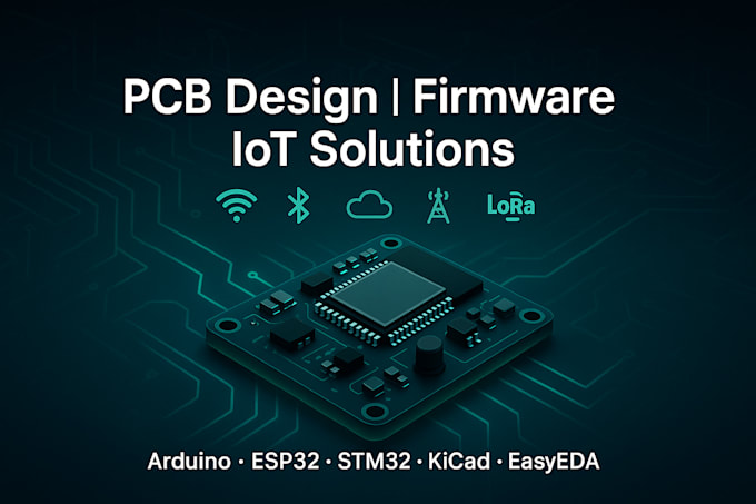 do professional pcb design, stm32, microcontroller programming and embedded