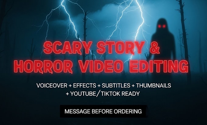 Create cinematic creepy horror thumbnails that boost clicks by Testy ...