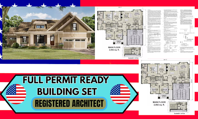 architect full city building permit ready set structural plan blueprint pe stamp