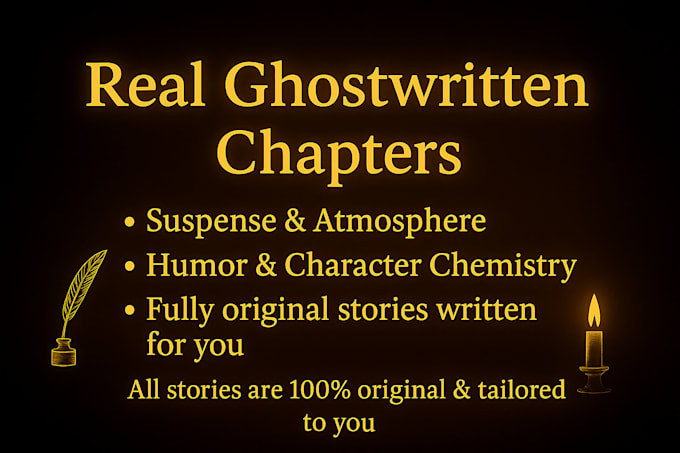 ghostwrite short stories and character backstories