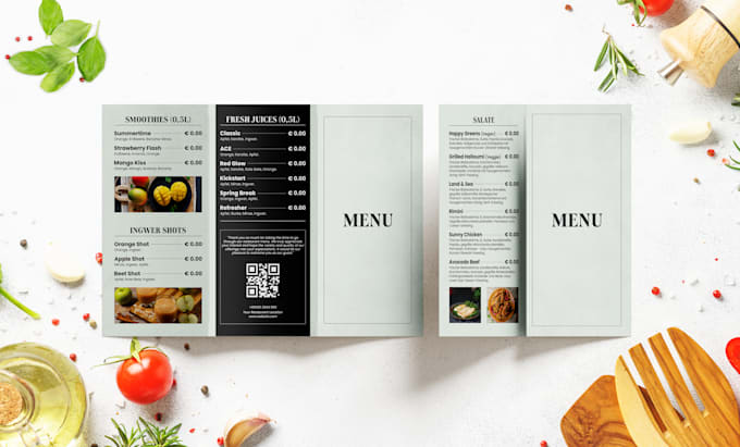 do modern menu design, restaurant menu design