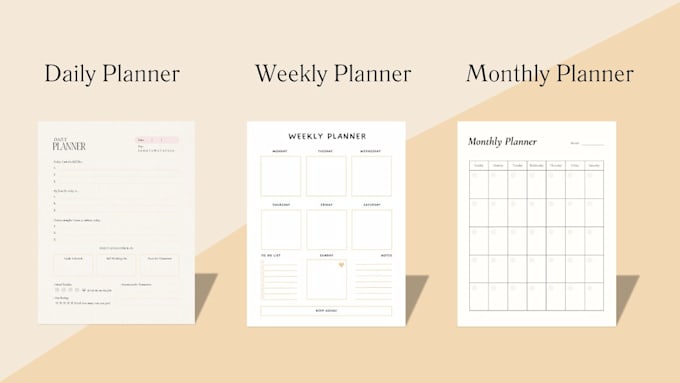 design bullet journals, calendars, and planners