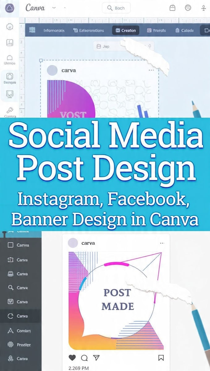 do data entry and canva post design