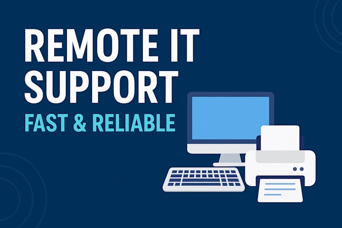 do remote IT support, printer setup and troubleshooting