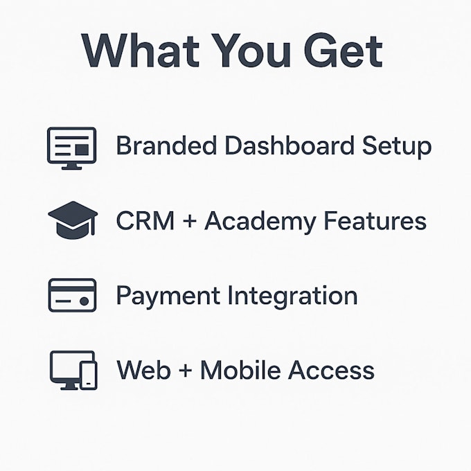 set up your branded education management or CRM software
