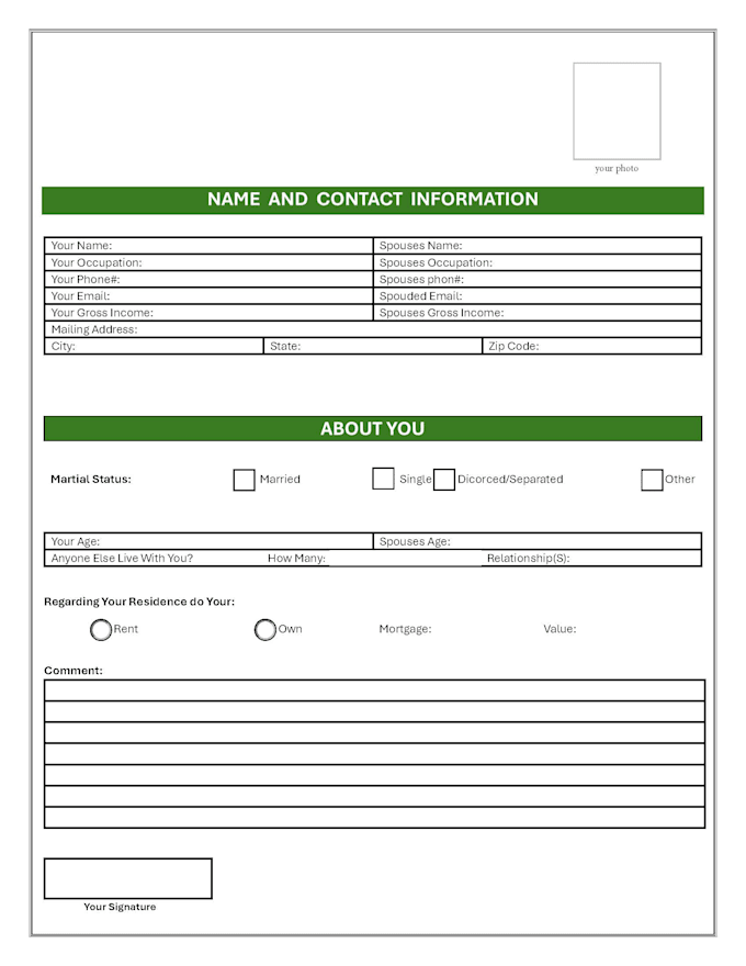 create professional, editable, interactive fillable PDF forms