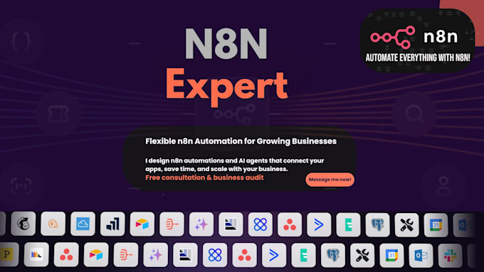 develop n8n expert ai automation, workflows, and agents