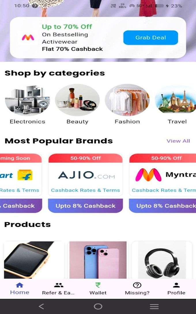 design stunning flutter UI screens and responsive mobile app pages