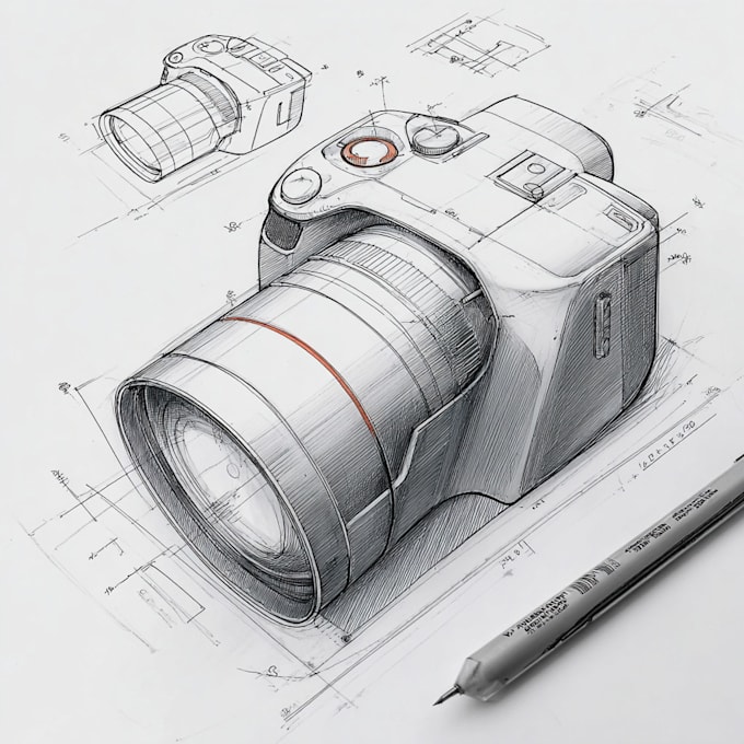 develop industrial and product design concept by sketches