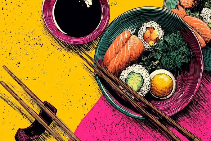 design food pop art of your food pop art
