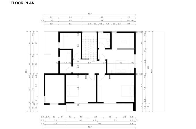 redraw 2d floor plans from your sketches or paper drawings