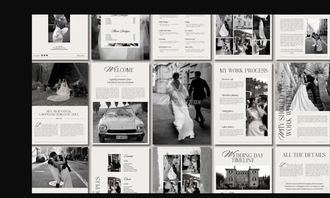 design canva pricing guide, price list sell sheet christmas and new year designs