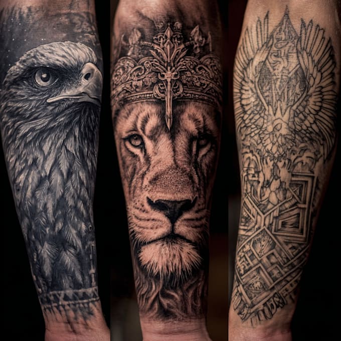 create a tattoo design of tattoo sleeve