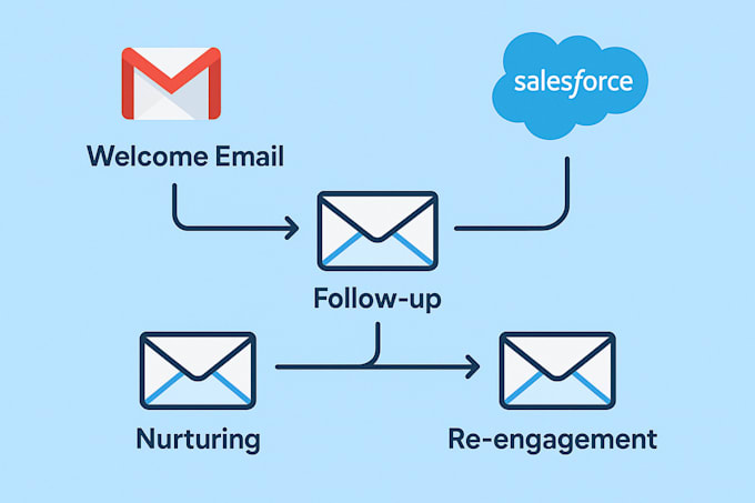 design advanced gmail and salesforce email automation workflows