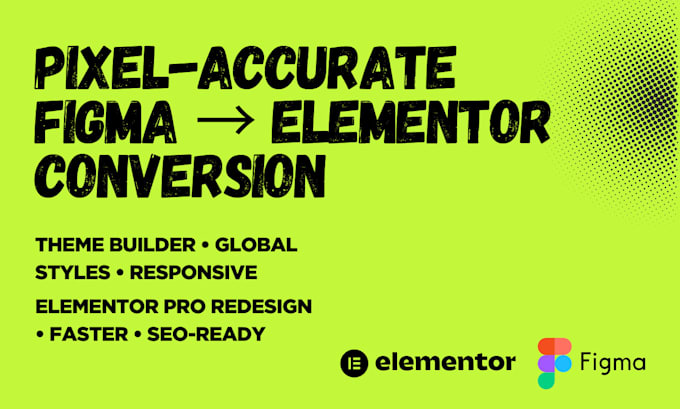 build or redesign wordpress website in elementor pro, figma to elementor, speed