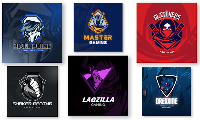 create creative modern logo for gaming