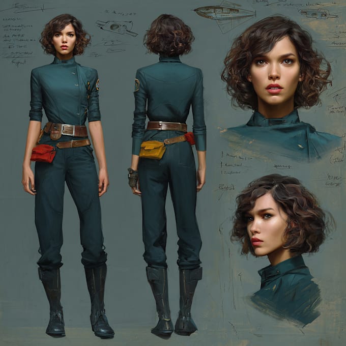 create a character concept in fantasy, sci fi or any other style