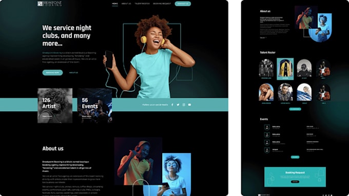 do full stack website development as full stack, front end web developer