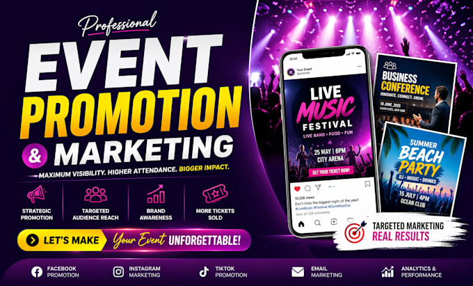 do viral event setup, promotion, eventbrite marketing, event management