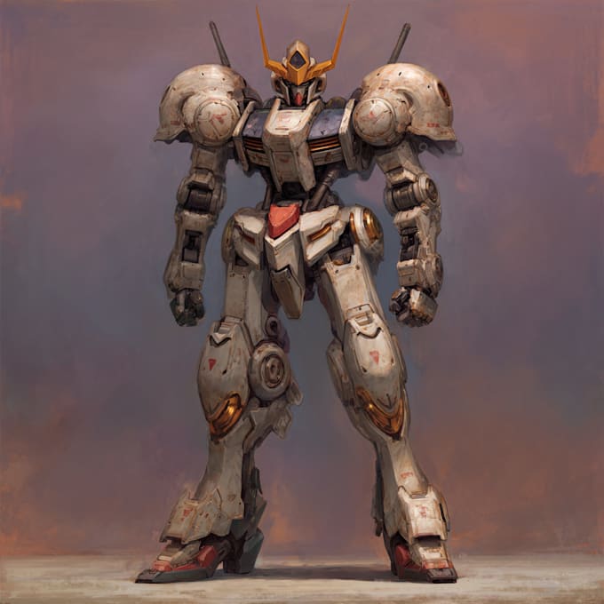 create futuristic mecha robots and pilots cyberpunk