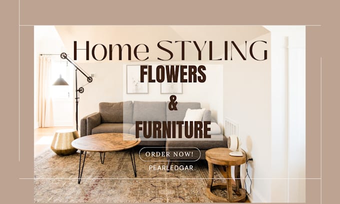 design and furnish your home with flowers and furnitures to attract guests