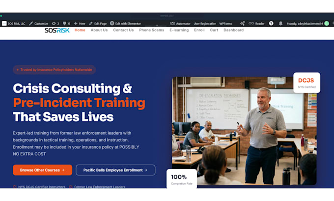 wordpress lms website for online courses, learndash, tutorlms, elearnig website