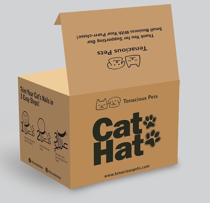 professional carton packaging box and labels design