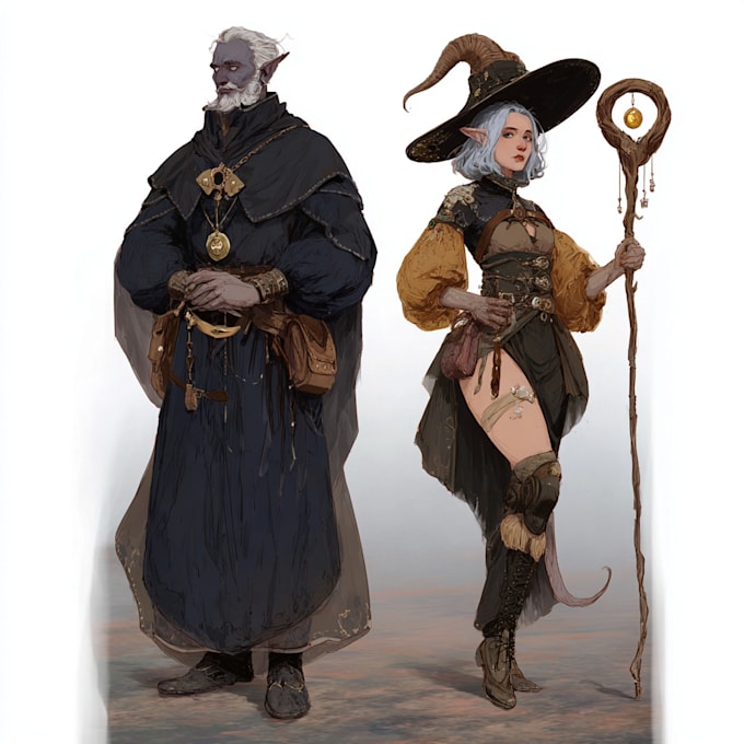 create a dnd fantasy character art for your adventures