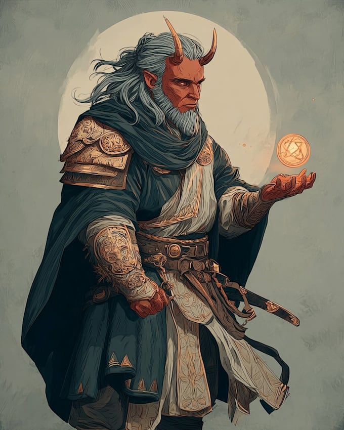 custom dnd character art digital