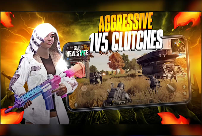 make best pubg, free fire, minecraft thumbnails in just 4hrs