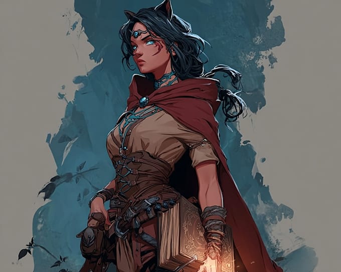 create 2d professional character design for you