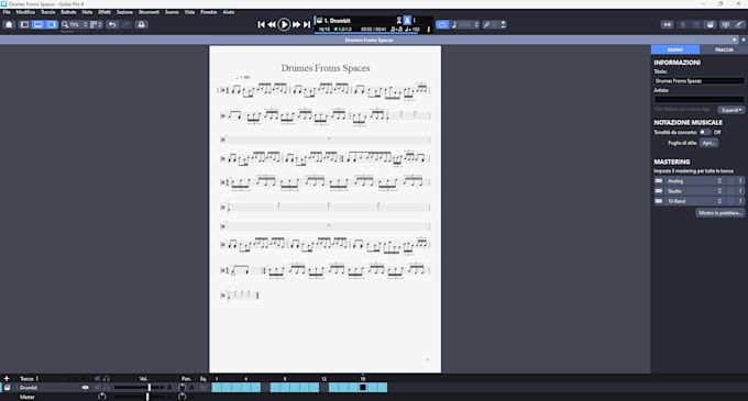 transcribe your music into professional sheet and tabs